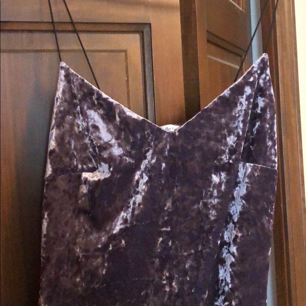 Velvet midi dress